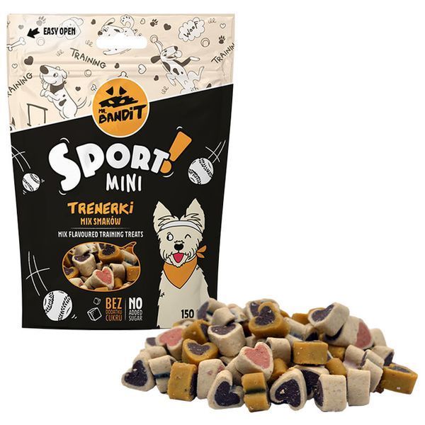 Mr. Bandit Dog Sport Mini Mix тренувальні ласощі для собак маленьких порід МІКС, 150 г, 150г