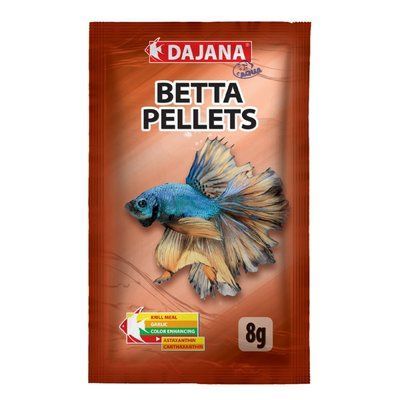 Корм для півників і лабіринтових риб у гранулах Dajana BETTA PELETS, 8 г