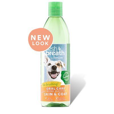 Tropiclean FRESH BREATH PLUS SKIN&COAT добавка у воду з Омега 3 та Омега 6 для собак, 473 мл, 473мл