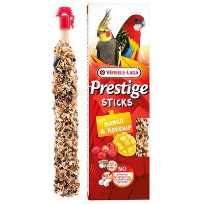 Versele-Laga Prestige Sticks Parrots Mango & Rosehip МАНГО ТА ШИПШИНА ласощі для папуг 2х70г, 140г