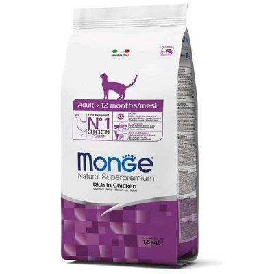 Monge Cat Adult Chicken сухий корм для котів КУРКА