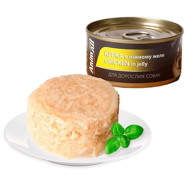 AnimAll Chicken in jelly вологий корм для собак КУРКА в желе, 85г