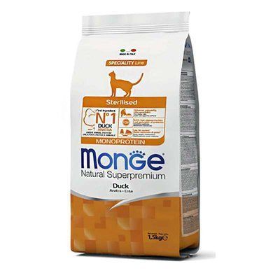 Monge Cat Monoprotein Sterilised Duck монопротеїновий корм для стерилізованих кішок КАЧКА