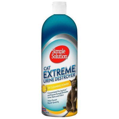 Simple Solution EXTREME URINE DESTROYER для видалення плям та нейтралізації запаху сечі кішок, 945 мл