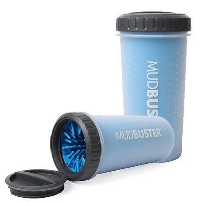 Dexas MudBuster Лапомийка з кришкою для собак, велика, блакитний, LARGE - 22x12