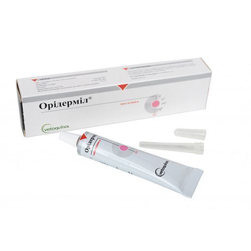 Oridermyl (Орідерміл) вушна мазь для собак та кішок 10г, 10г