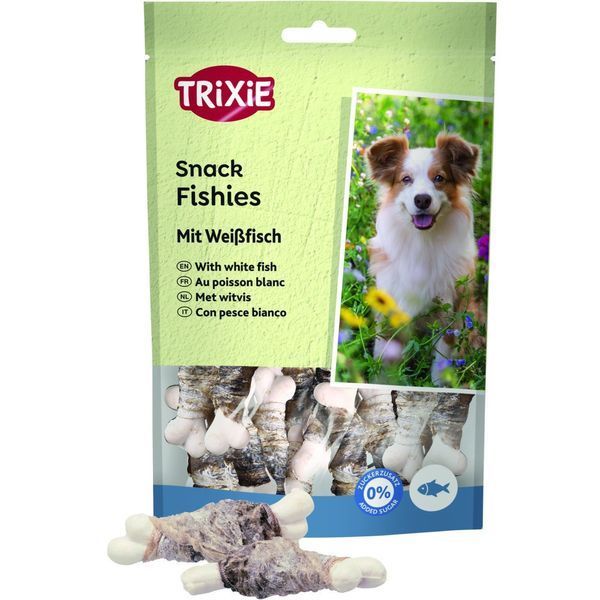 Trixie Fishies with Whitefish Ласощі для собак Кісточки з білою рибою, 100 г, 100г