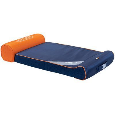 Joyser CHILL SOFA лежак для собак, зі знімною подушкою ДЖОЙСЕР, синій/оранжевий, M / 93х50х8 см, M - 93х50х8 см