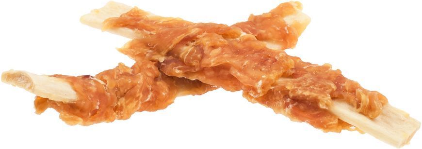 Flamingo Ласощі для собак, Жувальні реберця обгорнуті м'ясом курки, 17 см, 110г