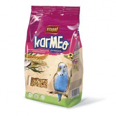 ВІТАПУЛ корм KARMEO премiум для хвилястих папуг, м'яка упаковка, 500г, 500г