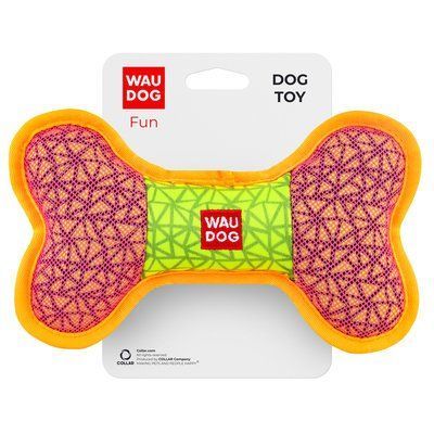 WAUDOG Fun Іграшка для собак, "Кістка", Ш 20 см, Д 12 см рожевий