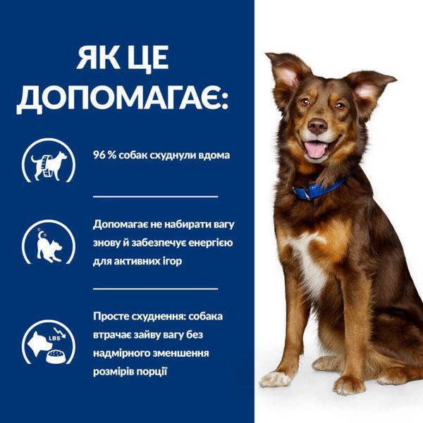 Hill's Prescription Diet Metabolic Weight Management корм для собак з куркою, 12кг
