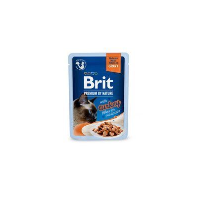 Brit Premium Cat Turkey Delicate Fillets in Gravy консерви для котів шматочки в соусі ІНДИЧКА, 85 г, 85г