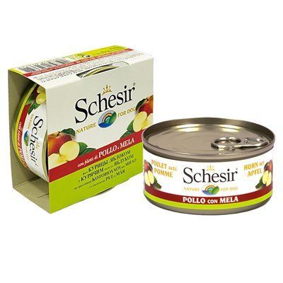 Schesir (Шезир) консерви для собак Курча з яблуком, 150 г, 150г
