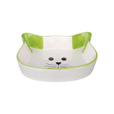 Миска Trixie для котів у формі котячої мордочки керамічна 250 мл/12 см, 250мл