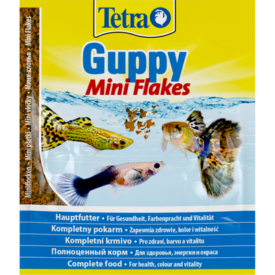 Корм Tetra Mini Guppy для рибок гуппі, 12 г (пластівці), 15г