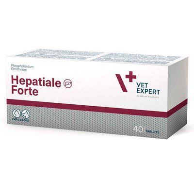 VetExpert Hepatiale Forte харчова добавка для підтримки функцій печінки у кішок та собак, 40 табл.