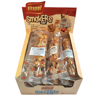 Vitapol Smakers Box Колба для гризунів, зі смаком фруктів, упаковка, 12 шт