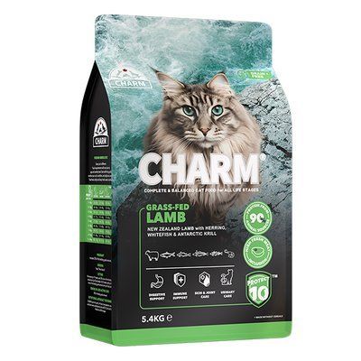 Charm Grass-Fed Lamb ЧАРМ ЯГНЯ ВІДГОДОВАНЕ НА ТРАВІ сухий беззерновий холістик корм для котів, 5,4 кг