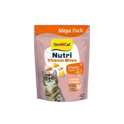GimCat NUTRI VITAMIN BITES CHICKEN Вітаміни для котів мультивітамін з куркою
