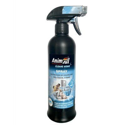 AnimAll Cleane Home Spray Спрей гіпоалергенний для видалення запахів і плям, 500 мл, 500мл