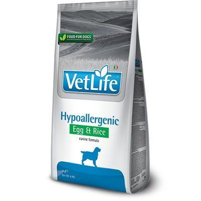 Farmina Vet Life Hypoallergenic Egg & Rice сухий лікувальний корм для собак при харчовій алергії, 2кг