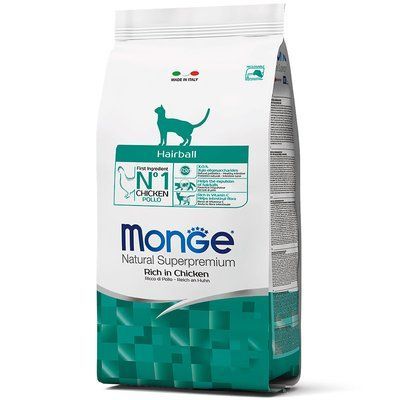 Monge Cat Hairball Chicken сухий корм для виведення шерсті у кішок КУРКА