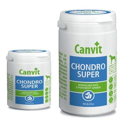 Canvit Chondro Super таблетки з глюкозаміном, хондроїтином та ЧСЧ для собак, 166 табл (500 г)
