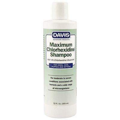 Davis Maximum Chlorhexidine Shampoo шампунь з 4% хлоргексидином для собак і котів, 355мл