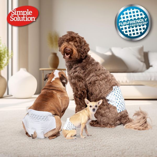 Simple Solution Disposable Diapers - Гігієнічні підгузки для собак , S (38-48 см) - 12 шт