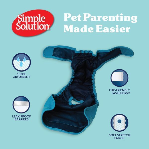Simple Solution Washable Diaper Гігієнічні труси багаторазового використання для собак, S (30-48 см)