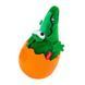GiGwi EGG Іграшка для собак Крокодил-неваляшка з пищалкою, текстиль, гума, 14 см