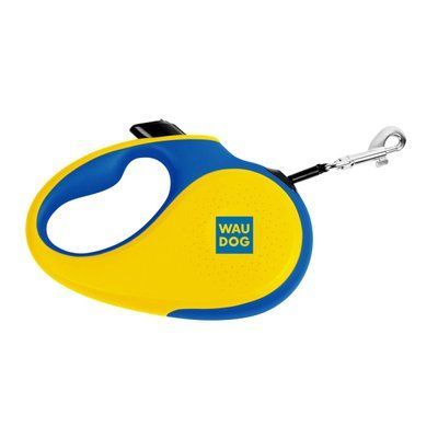 WAUDOG Поводок-рулетка для собак R-leash, рисунок "Colors of freedom", XS, до 12 кг, 3 м, светоотраж
