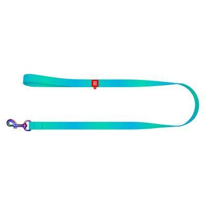 WAUDOG Nylon Recycled Повідець для собак з нейлону, M, Ш 20мм, Д 122см, градієнт, блакитний, M