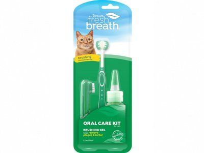 TropiClean Oral Care Kit Fresh Breath - набір для догляду за ротовою порожниною котів, 59мл