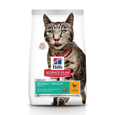 Hill's Science Plan PERFECT WEIGHT корм для підтримки ваги у кішок КУРКА, 2,5кг