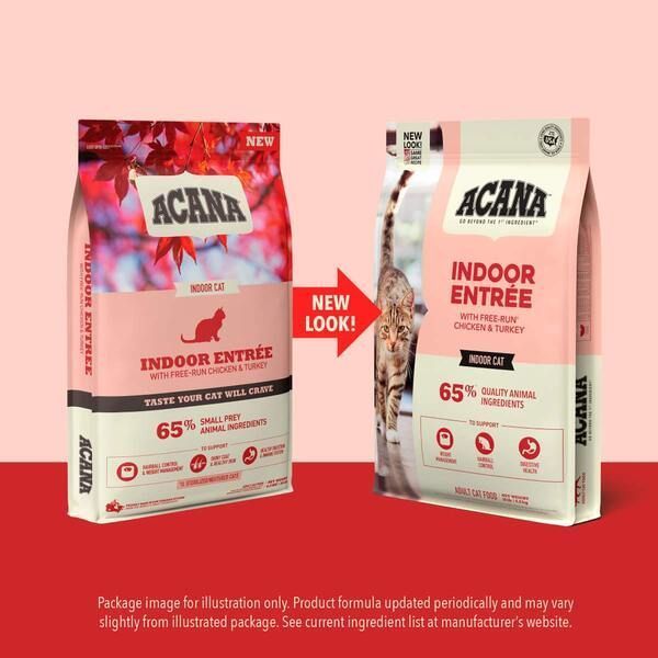 Acana INDOOR ENTREE корм для котів, які живуть в приміщенні КУРКА, ІНДИЧКА, КРОЛИК, 4,5 кг