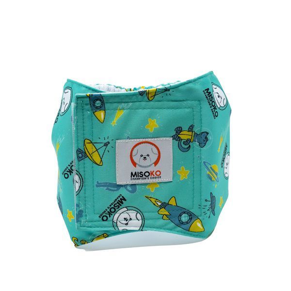 MISOKO&CO Набір багаторазових підгузків для кобелів, Hollidays, S (28,5-37 см)