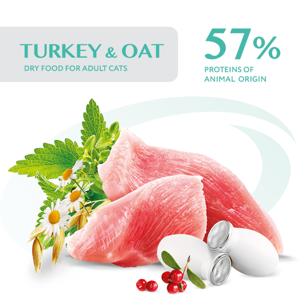OPTIMEAL Turkey Sterilized Cat &ndash; Сухий корм з індичкою та вівсом для стерилізованих котів, 10кг