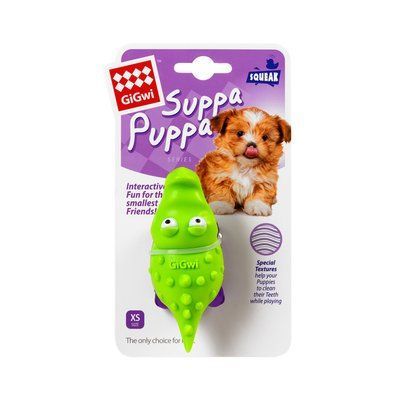 GiGwi Suppa Puppa Іграшка для собак Крокодильчик з пищалкою, гума, 9 см
