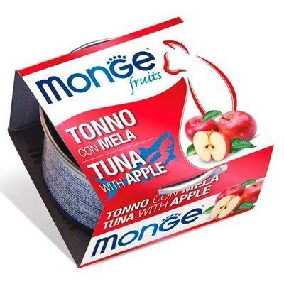 Monge Fruits Cat Adult Tuna & Apple вологий корм для котів ТУНЕЦЬ та ЯБЛУКА, 80 г, 80г