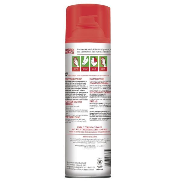 Nature's Miracle ADV Dog Stain&Odor Elim Foam Засіб від плям та запахів, посилена формула, 518 мл