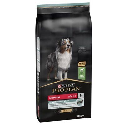 Pro Plan Adult Medium Sensitive Digestion Lamb сухий корм для собак середніх порід ЯГНЯ, 14кг