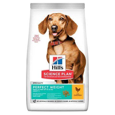 Hill's SP PERFECT WEIGHT SMALL & MINI корм для підтримки ваги у маленьких собак з куркою, 1,5 кг, 1,5кг