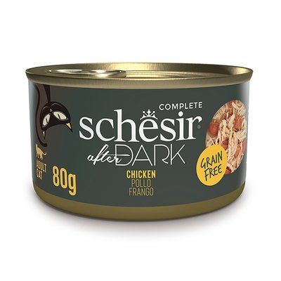 Schesir After Dark Chicken ШЕЗІР КУРКА в бульйоні натуральні консерви для котів, банка 80г, 80г