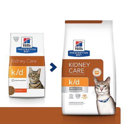 Hill's PD Feline K/D Корм-дієта з куркою для котів із захворюваннями нирок та серця, 1,5кг