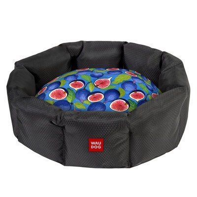 Лежанка для собак WAUDOG Relax, малюнок "Інжир", L, Ш 49 см, Д 49 см, В 20 см