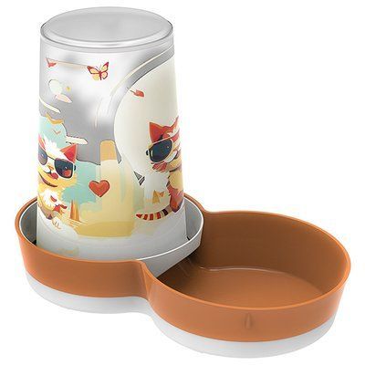 Moderna Tasty Large Indy&Louis МОДЕРНА ІНДІ та ЛУЇЗА автоматична годівниця поїлка для котів, 1.5л, 1,5 л