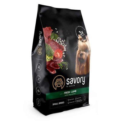 Savory Small Breed Fresh Lamb корм для собак малих порід ЯГНЯ, 8кг
