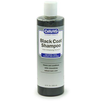 Davis Black Coat Shampoo ДЕВІС БЛЕК КОУТ шампунь для чорної шерсті собак і котів, концентрат, 355мл